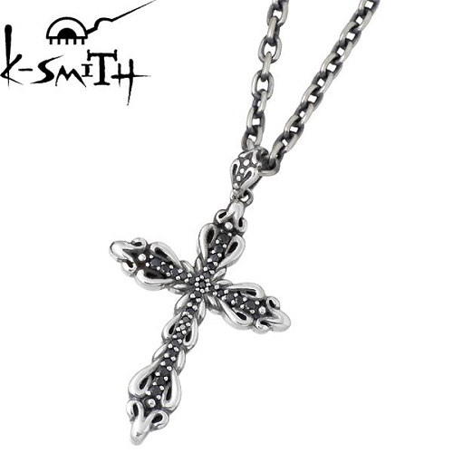 【ポイント2倍！マラソン終了まで】 ケースミス K-SMITH シルバー クロス ネックレス アクセサリー S キュービック シルバー925 スターリングシルバー KI-1276220SABCZ｜Sies Rosso シーズ ロッソ