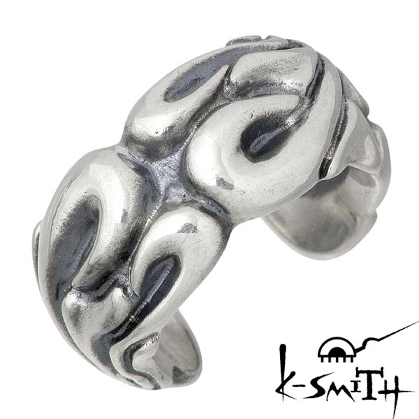 【ポイント2倍!マラソン期間中】 ケースミス K-SMITH イヤーカフ レディース メンズ シルバー ジュエリー 唐草 1個売り 片耳用 925 スターリングシルバー KI-202-E
