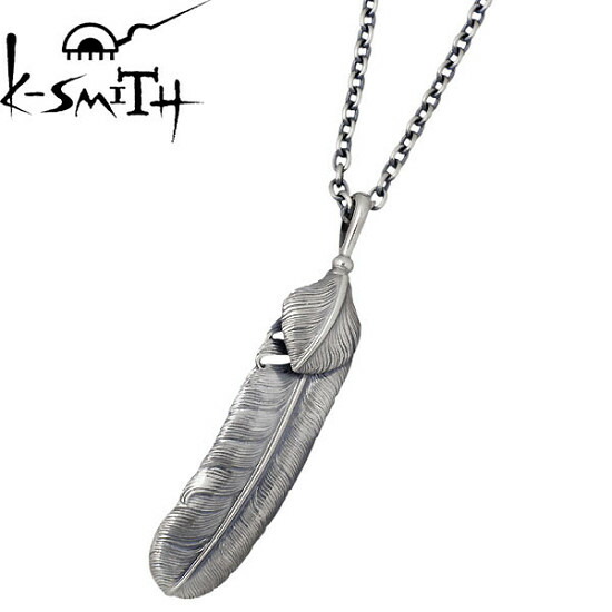 【ポイント2倍！マラソン期間中】 ケースミス K-SMITH ネックレス メンズ シルバー ジュエリー ハートフェザー 925 スターリングシルバー KI216-2-AZ-0845 27,676円