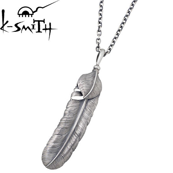 【ポイント2倍!マラソン終了まで】 ケースミス K-SMITH ハートフェザー シルバー ネックレス アクセサリー シルバー925 スターリングシルバー KI235-2-AZ-0845|Sies Rosso シーズ ロッソ