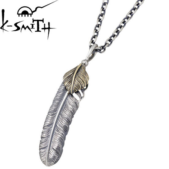 【ポイント2倍!マラソン終了まで】 ケースミス K-SMITH ハートフェザー シルバー ネックレス アクセサリー シルバー925 スターリングシルバー KI292-3-AZ-0845|Sies Rosso シーズ ロッソ