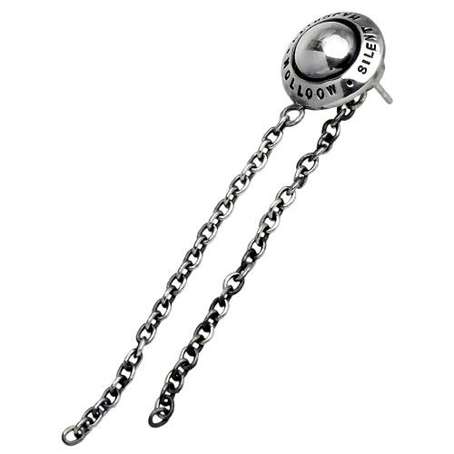 【ポイント2倍！20日まで！】 ケンブラッド KEN BLOOD サイレント マジョリティー ロゴ シルバー ピアス アクセサリー 1個売り 片耳用 シルバー925 スターリングシルバー KB-KHS-03