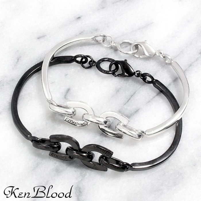 【ポイント2倍!マラソン終了まで】 ケンブラッド KEN BLOOD シルバー ペア ブレスレット アクセサリー ダイヤモンド ホースシュー 馬蹄 KP-279-P|Sies Rosso シーズ ロッソ