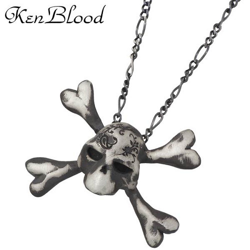 【ポイント2倍！マラソン期間中】 ケンブラッド KEN BLOOD ネックレス レディース シルバー ジュエリー スカル トライアンフ 925 スターリングシルバー KP-354AtSV