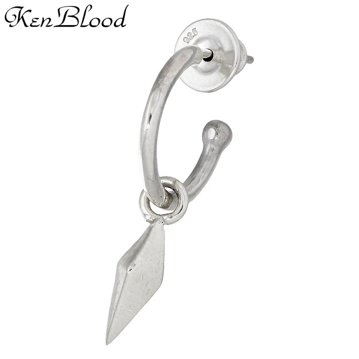ケンブラッド KEN BLOOD シルバー ピアス アクセサリー ピラミッド メンズ レディース 1個売り 片耳用 KP-463P｜Sies Rosso シーズ ロッソ