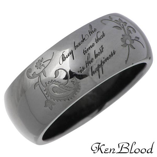 ケンブラッド KEN BLOOD リング 指輪 レディース シルバー ジュエリー Aペイズリータトゥー ブラック 925 スターリングシルバー KR-224BK