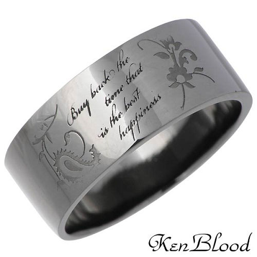 ケンブラッド KEN BLOOD リング 指輪 レディース シルバー ジュエリー ブラック ペイズリー タトゥー 925 スターリングシルバー KR-225BK