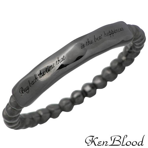 ケンブラッド KEN BLOOD エッセンシャル シルバー リングB ブラック 指輪 アクセサリー 9～23号 シルバー925 スターリングシルバー KR-235BK｜Sies Rosso シーズ ロッソ