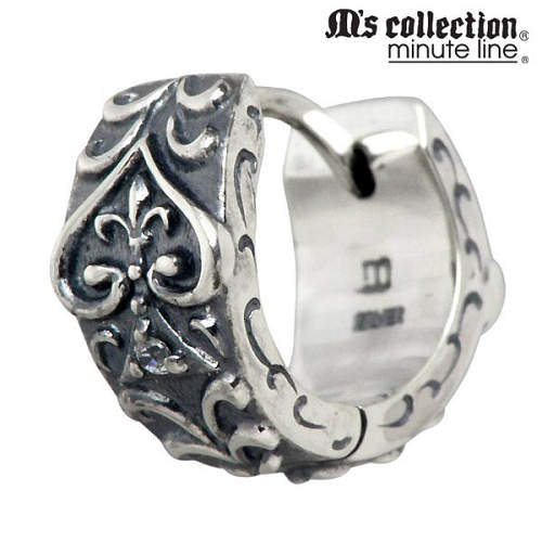 エムズコレクション M's collection フープ シルバー ピアス アクセサリー 1個売り 片耳用 キュービック CZ シルバー925 スターリングシルバー M0390｜Sies Rosso シーズ ロッソ