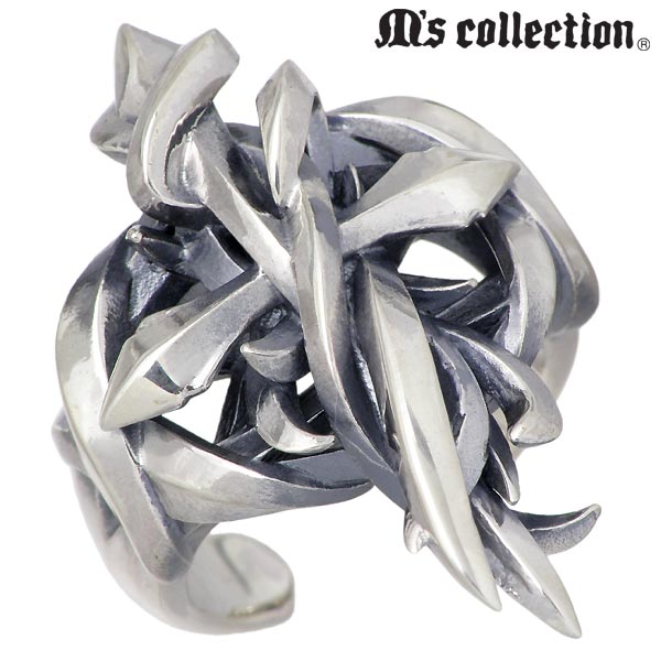【ポイント2倍！マラソン終了まで】 エムズコレクション M's collection シルバー クロス リング 十字架 指輪 アクセサリー 5～17号 シルバー925 スターリングシルバー 4S1X0278｜Sies Rosso シーズ ロッソ