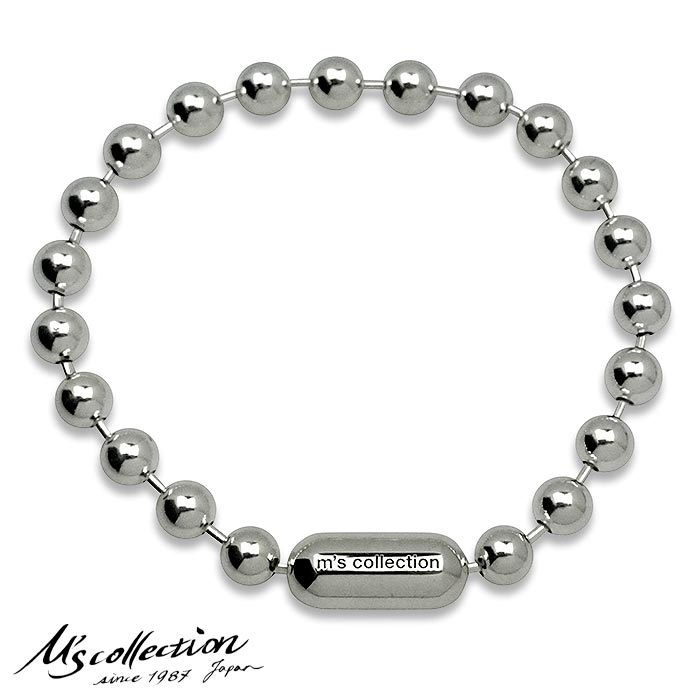 【ポイント2倍！マラソン終了まで】 エムズコレクション M's collection ボールチェーンブレスレット シルバーブレスレット シルバー925 メンズ 日本製 ギフト プレゼント 誕生日 記念日 FB-007｜Sies Rosso シーズ ロッソ