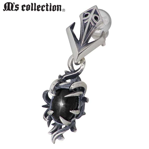【ポイント2倍！マラソン終了まで】 エムズコレクション M's collection テンタクルス シルバー ピアス アクセサリー ストーン 1個売り 片耳用 シルバー925 スターリングシルバー X0313｜Sies Rosso シーズ ロッソ
