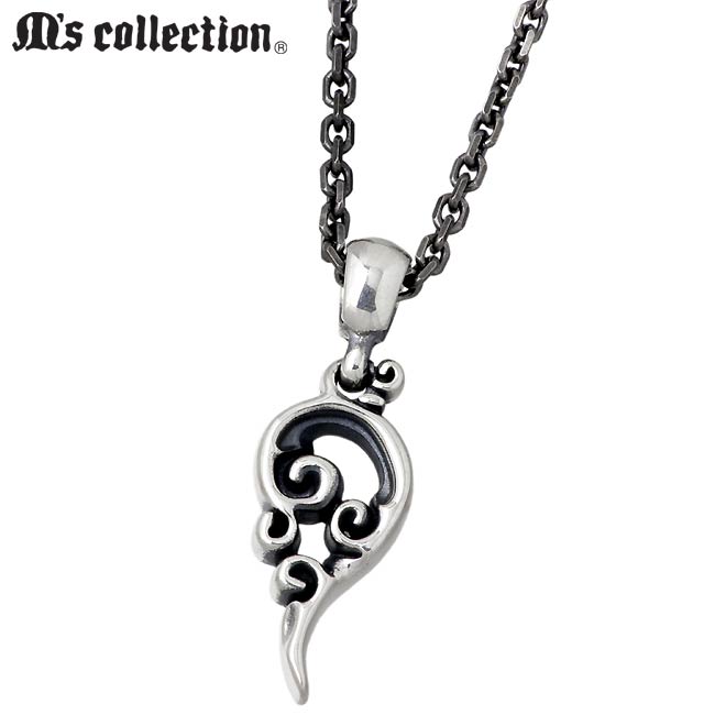 【ポイント2倍！マラソン期間中】 エムズコレクション M's collection フェザー シルバー ネックレス アクセサリー レディース ウイング 羽根 XP-090