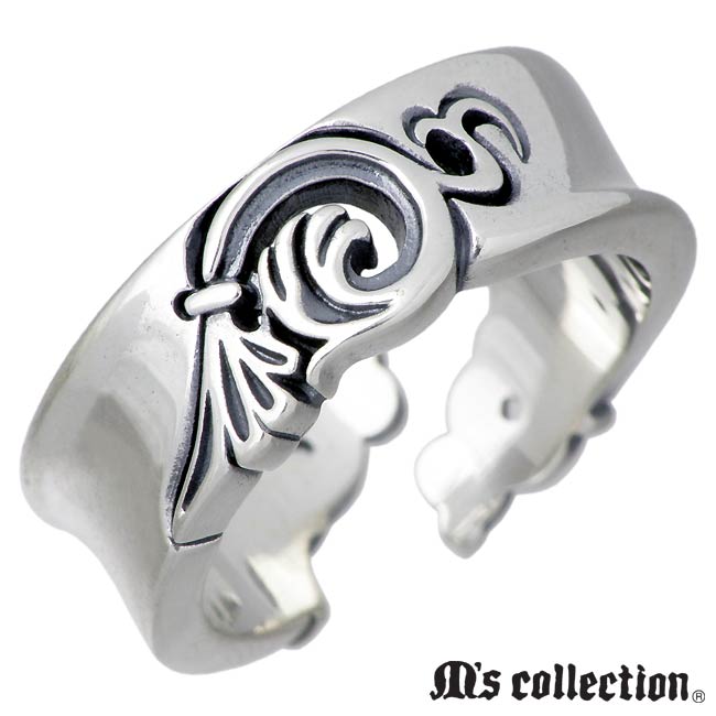 【ポイント2倍!マラソン終了まで】 エムズコレクション M's collection フェザー シルバー リング 指輪 アクセサリー メンズ 13~19号 ウイング 羽根 XR-007|Sies Rosso シーズ ロッソ