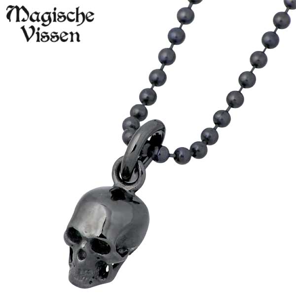 マジェスフィッセン Magische Vissen ネックレス レディース シルバー ジュエリー ルテニウムコーティング スカル 925 スターリングシルバー OZP-016