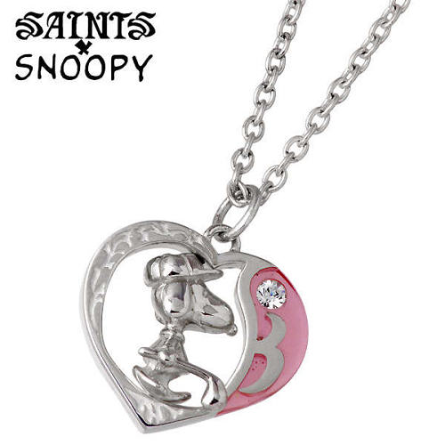 【ポイント2倍！マラソン期間中】 セインツ スヌーピー SAINTS x SNOOPY ゴルフ シルバー ネックレス アクセサリー ハート ピンク キュービック シルバー925 スターリングシルバー SNPY-N-07 16,060円