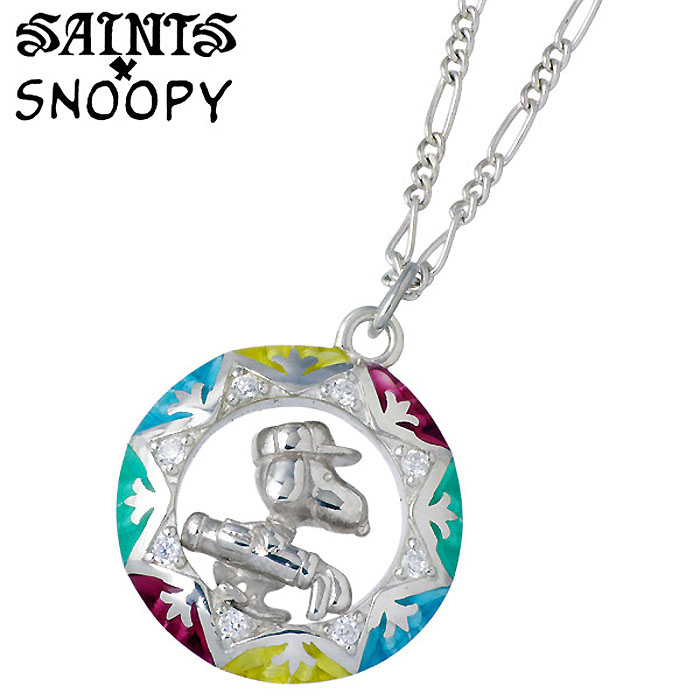 【ポイント2倍！マラソン期間中】 セインツ スヌーピー SAINTS x SNOOPY スヌーピー ゴルフ シルバー ネックレス SV ピーナッツ Peanuts シルバー925 アクセサリー 国産 人気 ブランド SNPY-N-08