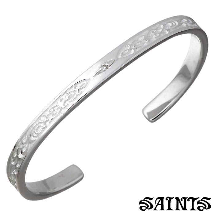 セインツ SAINTS コプラ アラベスク シルバー バングル アクセサリー レディース ダイヤモンド SSB11-69S