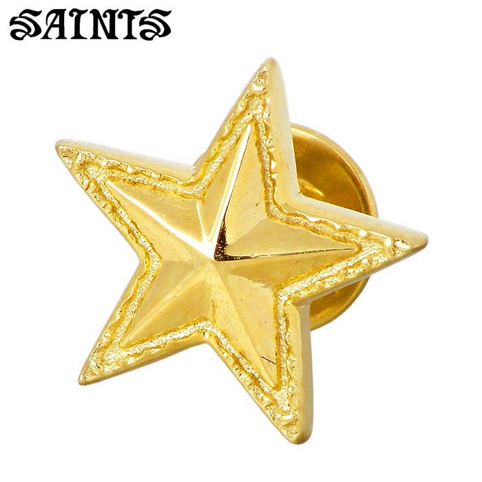 【ポイント2倍！20日まで！】 セインツ SAINTS ネイティブスター シルバー ピアス アクセサリー ゴールド SSE-701GD