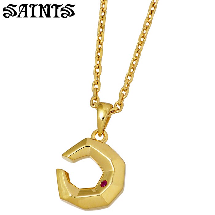 【ポイント2倍！20日まで！】 セインツ SAINTS シルバー ネックレス アクセサリー クレセントムーン レディース ゴールド 三日月 SSP-831