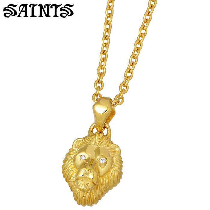 高級感 楽天市場 セインツ Saints シルバー ジュエリー ネックレス 獅子王 メンズ ライオン キュービック ゴールド Ssp 841gd シルバーアクセサリーsies Rosso Rakuten Www Caymanislandsrealty Com