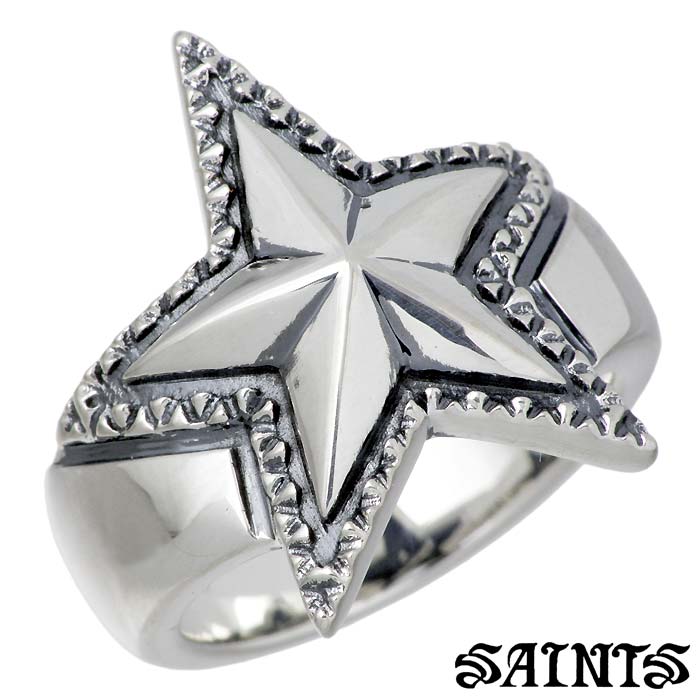 セインツ SAINTS リング 指輪 メンズ スター シルバー ジュエリー 星 17～21号 SSR-701