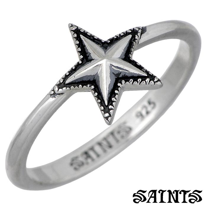【ポイント2倍！20日まで！】 セインツ SAINTS ネイティブスター シルバー リング レディース メンズ 指輪 アクセサリー SSR-703