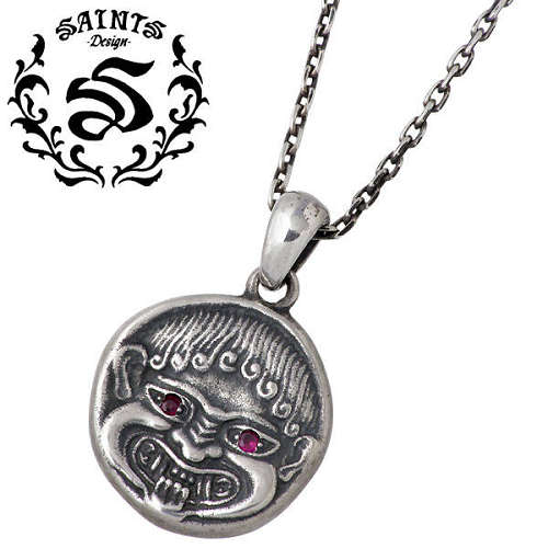 【ポイント2倍！マラソン期間中】 セインツ SAINTS ネアポリス コイン シルバー ネックレス アクセサリー ルビー シルバー925 スターリングシルバー SSP11-180-169C
