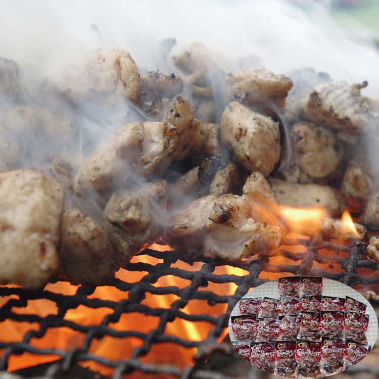 【ポイント2倍！20日まで！】 鶏炭火焼 80gx20パック 素材の旨味をそのままに職人が炭火で丹念に手焼きしました 小分けしてあるので食べたいときにすぐに使えて便利 ご進物 ギフト 贈り物に 離島配送不可