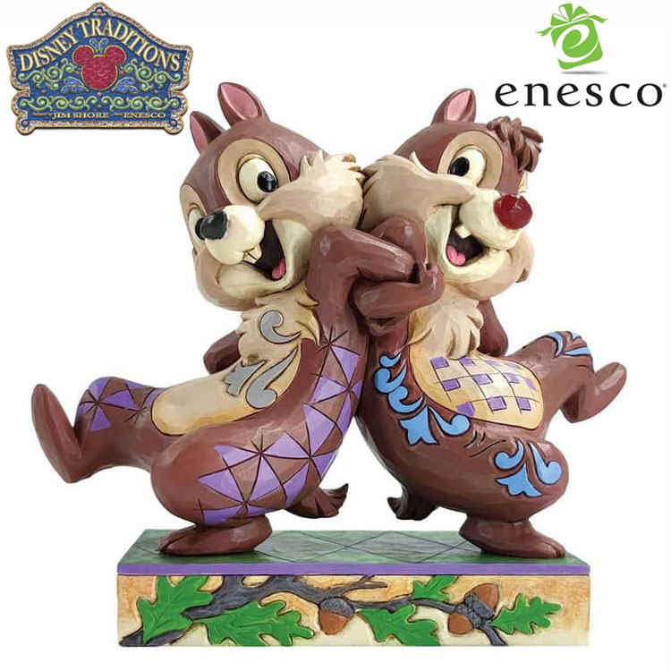 【ジャンルSALE 10%OFF！】 チップとデール バックトゥバック ディズニー フィギュア 【Disney Traditions】 置物 インテリア enesco エネスコ コレクション 人気 ブランド ギフト 贈り物 プレゼントに 6011932｜Sies Rosso シーズ ロッソ