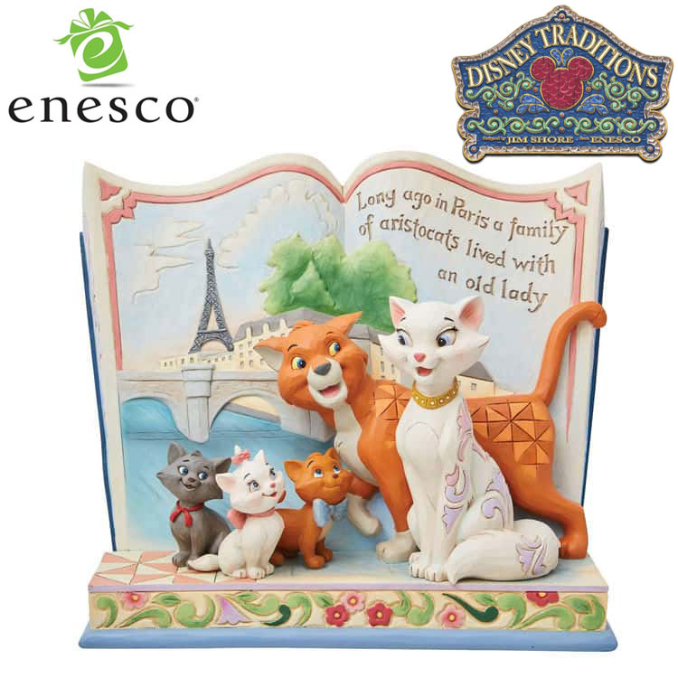 enesco エネスコ 【Disney Traditions】 おしゃれキャット ストーリーブック ディズニー フィギュア コレクション 人気 ブランド ギフト 贈り物 プレゼントに 6013080画像