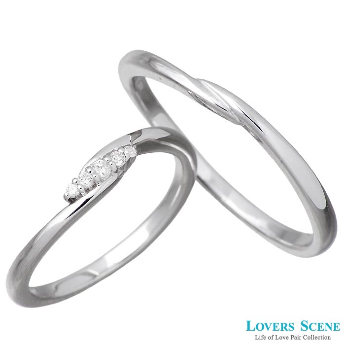 【ポイント2倍!マラソン終了まで】 ラバーズシーン LOVERS SCENE シルバー ペア リング 指輪 アクセサリー ダイヤモンド 7~15号 11~21号 LSR-0125-P|Sies Rosso シーズ ロッソ
