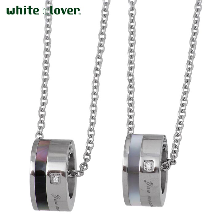 ホワイトクローバー white clover ステンレス バングル 金属アレルギー対応 ブレスレット ダイヤモンド メッセージ シルバー