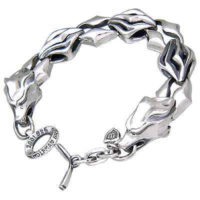 楽天市場】ウルフマン WOLFMAN BRS ブレスレット ウォーウルフWヘッド