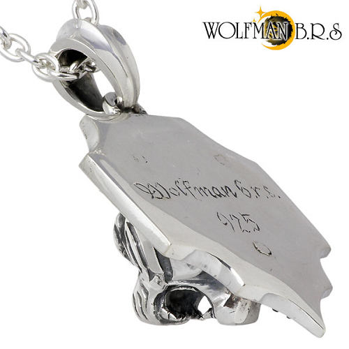 WOLFMAN ネックレス メンズ シルバー ジュエリー タイガー ブラック