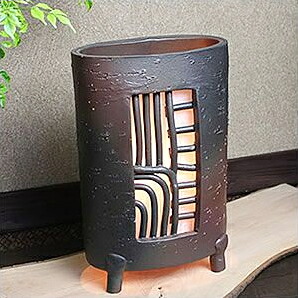 【今だけ限定10%OFFクーポン】信楽焼 和風 おしゃれ 和室 照明 インテリア 陶器 おしゃれ インテリアライト あんどん 水琴洞夢 行灯 和 和風 照明 屋内用 癒し リラックス 雑貨 山影 ak-0091|信楽焼き専門店・陶器工房しがらき