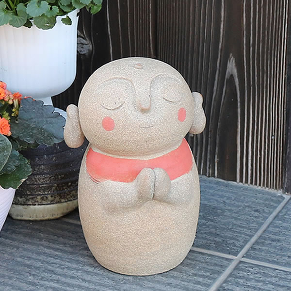 おじぞう様 地蔵 信楽焼 お地蔵さま お地蔵さん 陶器地蔵 手づくり地蔵さま 置き物 しがらきやき やきもの 地蔵菩薩 地蔵 (小） me-0018