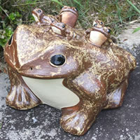 信楽焼　手作り出目立ち蛙　(特大) 高さ52㌢　7号9号笑い蛙　3点セット 信楽焼 手作り出目立ち蛙 (特大) 高さ52㌢ 7号9号笑い蛙