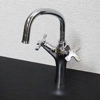【ポイント5倍】信楽焼 和風 おしゃれ 立ち水栓 手洗い鉢用の立水栓 混合水栓 se-0004