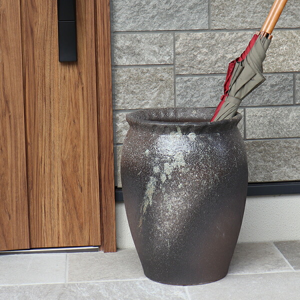 傘立て 陶器 アンブレラスタンド かさたて 傘入れ 壷 信楽焼
