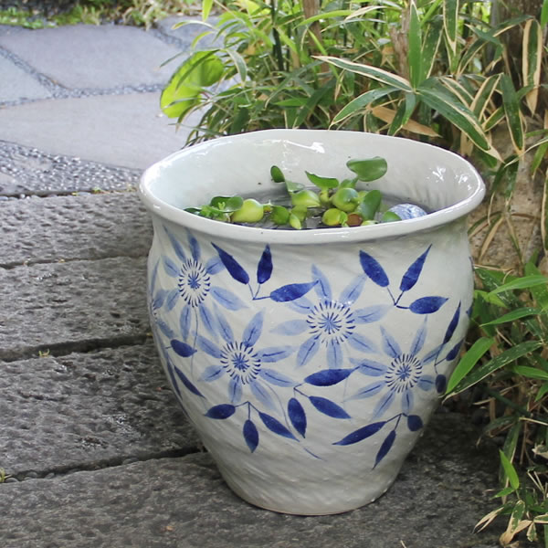 現在だけ項目15倍 信楽焼 和風 かっこ良い 12号テッセンドローイング仕口ひねり水丼鉢 メダカ鉢 金魚鉢にも至適 睡蓮鉢 磁器スイレン鉢 ロータス鉢 はす鉢 めだか鉢 鉢 陶器 水連鉢 水鉢 睡蓮鉢 き睡蓮鉢 Su 04 Painexam Com