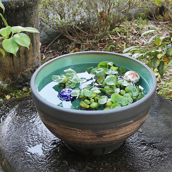 【今だけ押さえる15%OFF引き換え証】13号はけ目水鉢 すいれん鉢 信楽焼すいれん鉢 メダカ鉢 金魚鉢 スイレン鉢 瀬戸もの睡蓮鉢 芙蓉鉢 はす鉢 めだか鉢 鉢 瀬戸もの 水連鉢 水鉢 信楽焼きスイレン鉢 手水鉢 手づくり やきもの su-0251