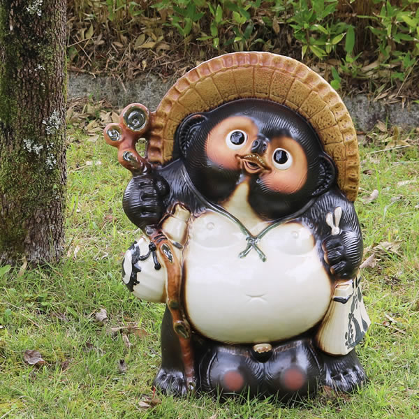 【今だけ押さえる15%OFF引き換え証】信楽焼 20号福狸 信楽焼きたぬき 縁起物のタヌキ 瀬戸ものタヌキ たぬき飾りつけ やきもの しがらきやき 焼き物 狸 タヌキ 信楽 たぬき 飾りつけ ta-0058