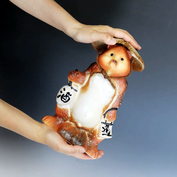 信楽焼 狸 信楽焼たぬき 酩酊狸 タヌキ 陶製タヌキ たぬき置物 やきもの しがらきやき 焼き物 狸 タヌキ 信楽 やきもの 庭前 Ta 0356 Foxunivers Com