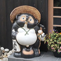 【今だけ押さえる15%OFF引き換え証】信楽焼 和風 今めかしい  30号福ひねりタヌキ  たぬき  開運 縁起物のタヌキ 瀬戸ものタヌキ たぬき  開運飾りつけ しがらきやき 焼き物 狸 タヌキ 信楽 大たぬき  開運 ta-0025