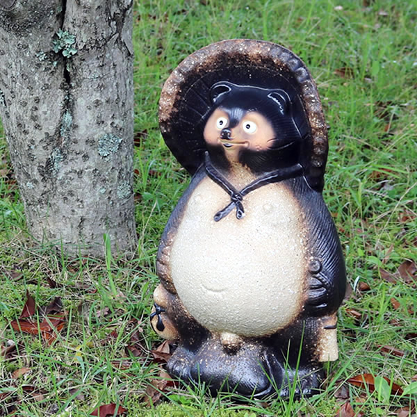 原則戸塚区引有り、地域限定配送】 信楽焼 たぬきの置物 タヌキ