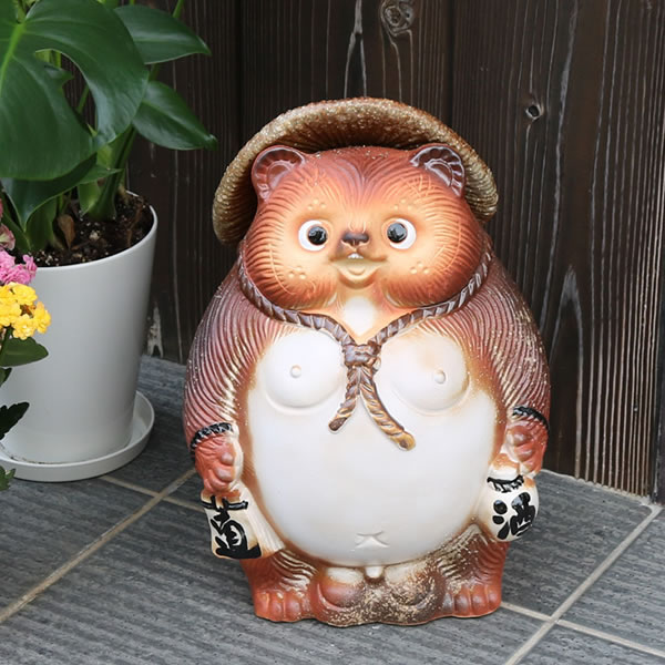 【今だけ限定10%OFFクーポン】信楽焼 狸 信楽焼たぬき 笑福 縁起物タヌキ 陶器タヌキ たぬき置物 やきもの しがらきやき 焼き物 狸 タヌキ 信楽 たぬき ta-0362|信楽焼き専門店・陶器工房しがらき