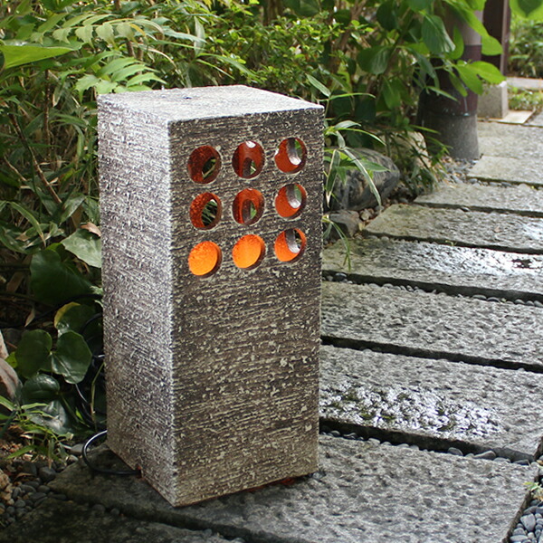 楽天市場】信楽焼 行灯 led 行燈 和風 庭園灯 おしゃれ 玄関灯 陶器