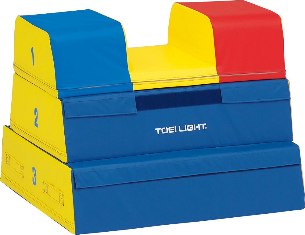 トーエイライト Toeilight ソフト閉脚跳び箱３段 とびばこ Toeilight T19 しげこ堂 店 スポーツ器具 送料無料