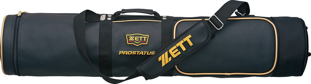 【貨物輸送無料】ゼット 【ベイスボール・ソフトボール用】 ＰＲＯＳＴＡＴＵＳ（プロステイタス） 野球バット入れもの ５～６本入 黒いこと ZETT BCP787 1900